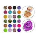 Kit Glitter Flocado Mix 24 Cores Girl Fatale para Unhas