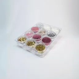 Kit Fan Nails Decorativas para Unhas Caixa com 12 Cores